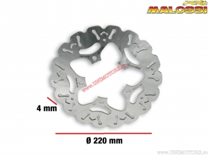 Whoop front brake disc (outside diameter 220mm / thickness 4mm - 6214224) - MBK Flame X 125 Air 4T E2 ('04-'06) - Malossi