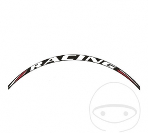 Wielsticker - RACING wit - JM