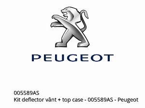 WIND DEFLECTOR KIT + TOP CASE - 005589AS - Peugeot