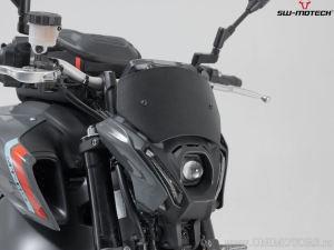Windscreen - material: aluminum - color: black - Yamaha MT-09 ('20-) - SW-Motech
