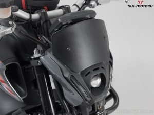 Windscreen - material: aluminum - color: black - Yamaha MT-09 ('20-) - SW-Motech