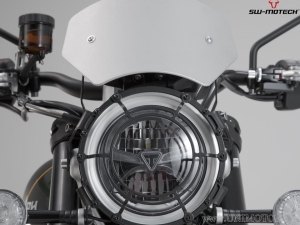 Windscreen - material: aluminum - color: silver - Triumph Scrambler 1200 XC / XE ('18-) - SW-Motech