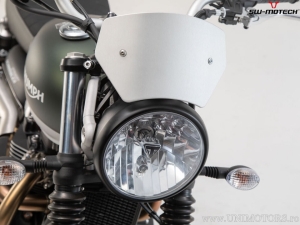 Windscreen - material: aluminum - color: silver - Triumph Street Scrambler 900 ('16-) - SW-Motech