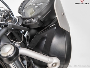 Windscreen - material: aluminum - color: silver - Triumph Street Scrambler 900 ('16-) - SW-Motech
