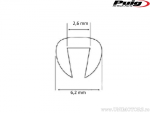 Windshield Edge Trim Puig Transparent 1 Meter - Puig