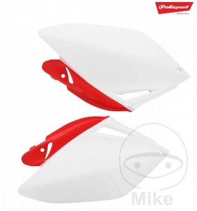 Witte-rode zijpanelen - Polisport - Honda CRF 250 R ('06-'09) - JM