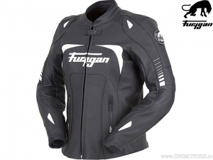 Women's Furygan Ginger Black-White Motorcycle Jacket - Furygan