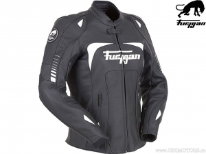 Women's Furygan Ginger Black-White Motorcycle Jacket - Furygan