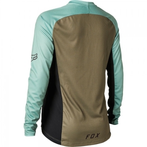 Womens jersey enduro / cross Defend LS [Grey/Turquoise]: Size - L