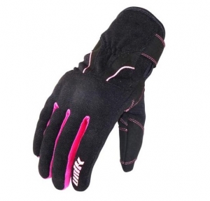 Women's (lady) motorcycle gloves Unik Racing model C-68 color: black/pink
