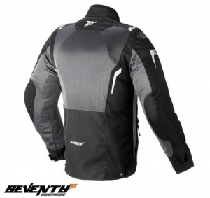 Women's Touring Seventy Summer Motorcycle Jacket SD-JT46 Black/Grey - Black/Grey, S