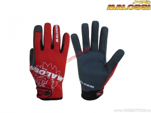 Work gloves (size L) - red / navy bleu - Malossi