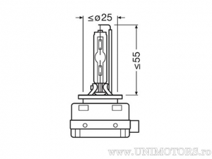 Xenon D1S PK32d-2 NIGHT BREAKER LASER 85V 35W - Osram