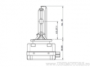 Xenon-Scheinwerfer D1S PK32d-2 XENARC 85V 35W - Osram
