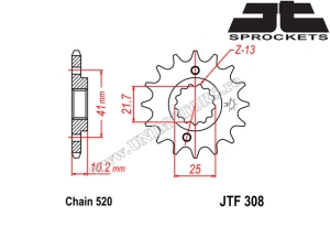 Yamaha MT-03 Kettenkit ('06-'12) - (DID / JT)