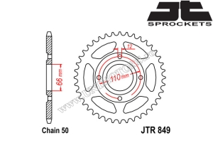 Yamaha RD 400 ('76-'77) chain kit - (DID / JT)