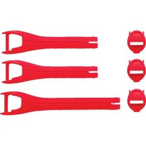 Youth Blitz XR Boots Strap Kit - Red, Charcoal - Youth - 34301045