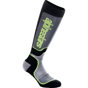 Youth MX Plus Socken - Schwarz, Grau, Gelb - Jugend - M/L - 34310853