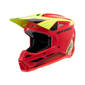 Youth S-M3 Fray Helm - Schwarz, Rot, Gelb - Jugend - M - 01111657