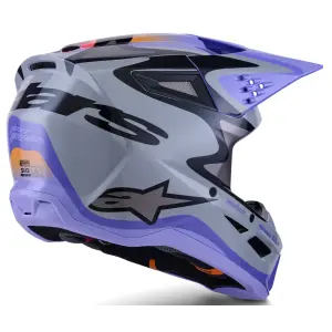 Youth SM3 Jettson Helm - Schwarz, Grau, Lila - Jugend - M - 01111702