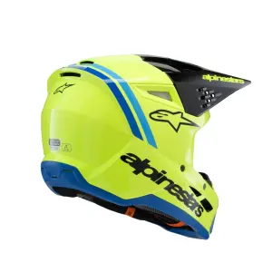Youth SM3 Radium Helm - Zwart, Blauw, Geel - Jeugd - L - 01111661