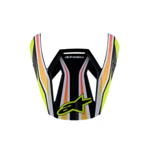 Youth SM3 Wurx Helmet Visor - Black, Blue, Yellow - Adult - 01321811