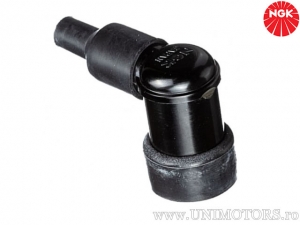 Zündkerzenstecker LB05EHF mit 5 Kohm Widerstand aus schwarzem Phenolharz - NGK