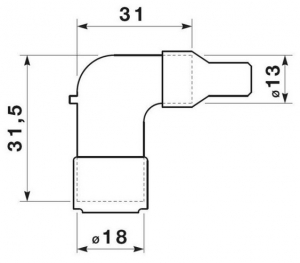 Zündkerzenstecker LB05EHF mit 5 Kohm Widerstand aus schwarzem Phenolharz - NGK