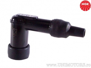Zündkerzenstecker LB10E mit 10 Kohm Widerstand aus schwarzem Phenolharz - NGK