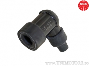 Zündkerzenstecker LB10EH mit 10 Kohm Widerstand aus schwarzem Phenolharz - NGK