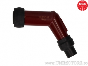 Zündkerzenstecker VB05F-R mit 5 Kohm Widerstand aus rotem Phenolharz - NGK