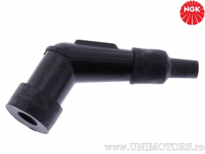 Zündkerzenstecker YD01F mit 1 Kohm Phenolharz-Widerstand in schwarzer Farbe - NGK