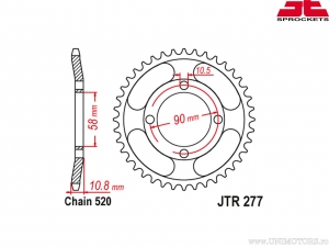 Zestaw łańcucha - Honda XL 200 Paryż Dakar ('84-'90) - DID / JT