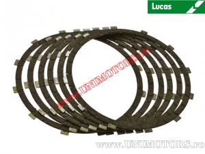 Zestaw klocków sprzęgła (tekstolit) - Harley Davidson FLH / FLHS / FLHTC / FLST / FLSTC / FXLR / FXRS / FXRT / FXS / FXST - L