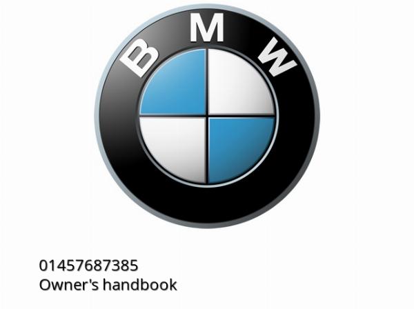 Owner\'s handbook - 01457687385 - BMW