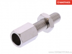 Șurub de reglaj cablu M6 x 1.00 x 32 mm plateado - JM