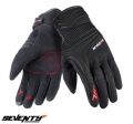 Ανδρικά γάντια neoprene/ύφασμα Urban καλοκαίρι Seventy μοντέλο SD-C18 μαύρο/κόκκιν