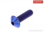 Βίδα καπάκι βομβαρδισμένη Pro Bolt M6 x 1.00 x 20 mm τιτάνιο μπλε - JM
