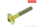 Βίδα καπάκι βομβαρδισμένη Pro Bolt M6 x 1.00 x 35 mm τιτάνιο χρυσό - JM