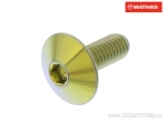 Βίδα καπάκι βόμβα Pro Bolt M6 x 1.00 x 16 mm τιτάνιο χρυσό - JM
