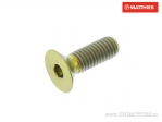 Βίδα καπάκι ενσωματωμένη εξάγωνη Pro Bolt M5 x 0.80 x 15 mm τιτάνιο χρυσό - JM