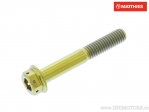 Βίδα καπάκι εξάγωνη διπλή Pro Bolt M6 x 1.00 x 40 mm τιτάνιο Racing χρυσό - JM