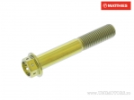 Βίδα καπάκι εξάγωνη Pro Bolt M10 x 1.25 x 60 mm τιτάνιο Racing χρυσό - JM