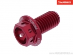 Βίδα καπάκι εξάγωνη Pro Bolt M8 x 1.25 x 15 mm αλουμινίου κόκκινη αγώνων - JM