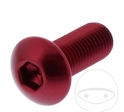 Βίδα καπάκι καμπάνας Pro Bolt M10 x 1.25 x 25 mm αλουμινίου κόκκινη - JM