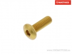 Βίδα καπάκι καμπυλωτή Pro Bolt M4 x 0.70 x 12 χιλ. αλουμινίου χρυσή - JM