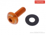 Βίδα καπάκι καμπυλωτή Pro Bolt M5 x 0.80 x 16 χιλιοστά αλουμινίου πορτοκαλί - JM