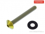 Βίδα καπάκι καμπυλωτή Pro Bolt M5 x 0.80 x 40 χιλ. τιτάνιο χρυσό - JM