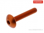 Βίδα καπάκι καμπυλωτή Pro Bolt M6 x 1.00 x 35 mm αλουμινίου πορτοκαλί - JM