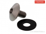 Βίδα καπάκι κομβωτή Pro Bolt M6 x 1.00 x 10 mm τιτάνιο γκρι - JM